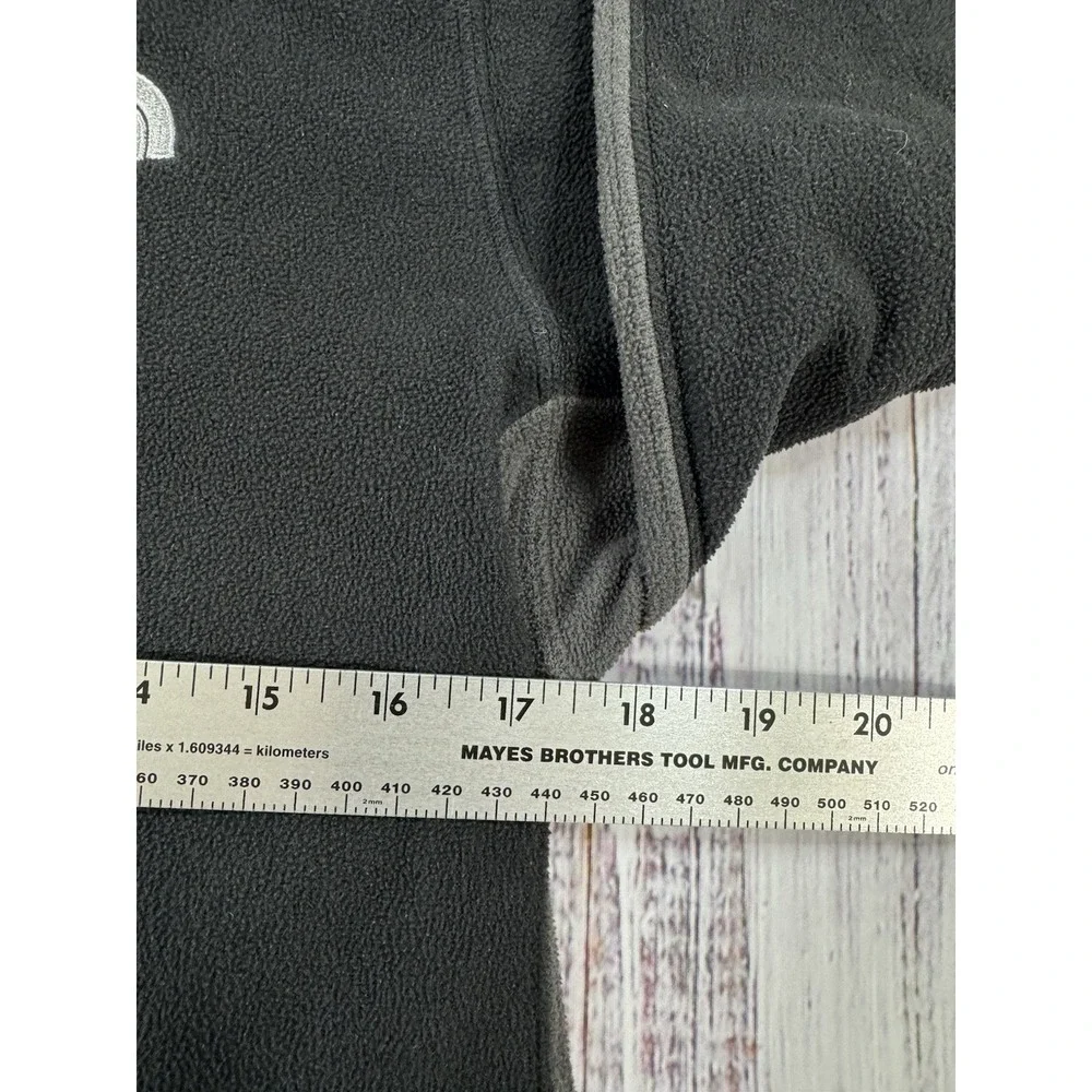 The North Face Sweater Jacket Mens Black‎ Gray Zip Fleece